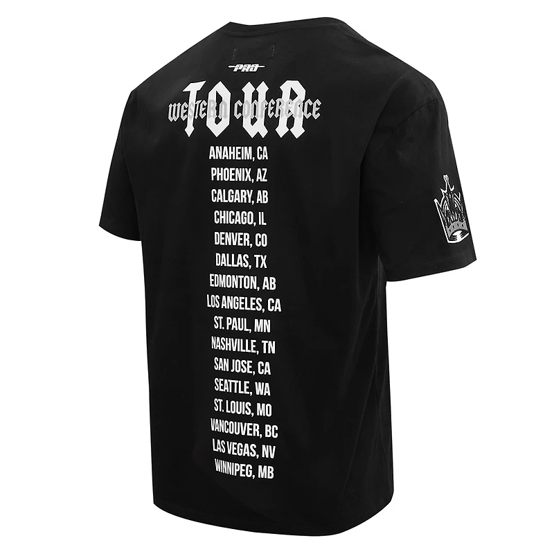 T-shirt noir Pro Standard pour hommes des Kings de Los Angeles City Tour