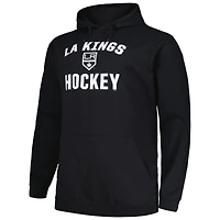 Sweat à capuche noir pour hommes des Kings de Los Angeles Big & Tall Arch Over Logo