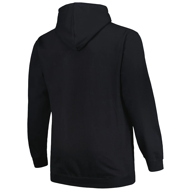 Sweat à capuche noir pour hommes des Kings de Los Angeles Big & Tall Arch Over Logo