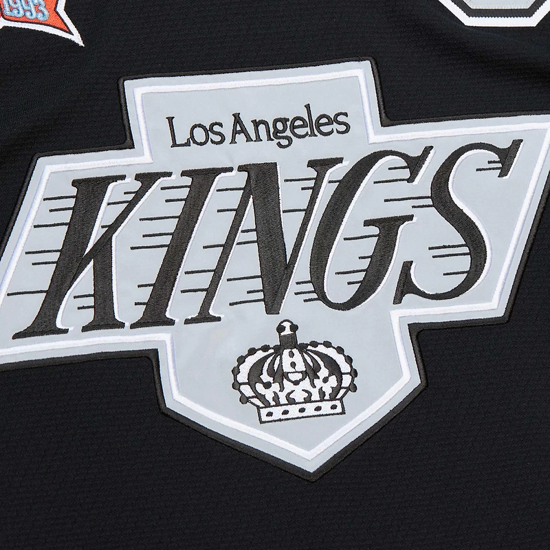 Maillot de jeu puissance Wayne Gretzky pour homme, noir, Los Angeles Kings 1992-93