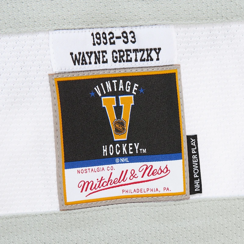 Maillot de jeu puissance Wayne Gretzky pour homme, noir, Los Angeles Kings 1992-93
