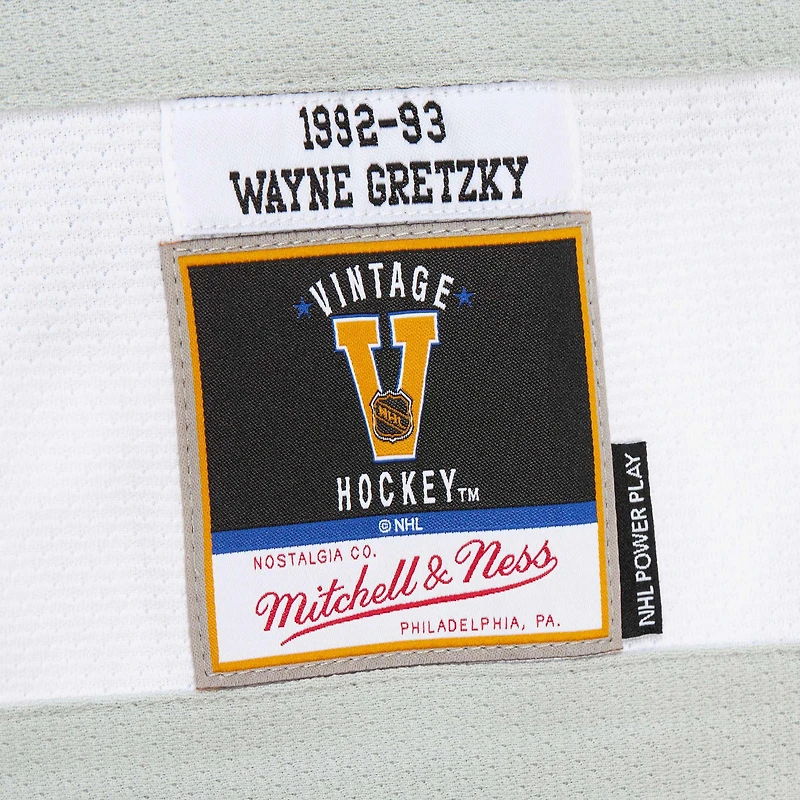 Maillot de jeu puissance Wayne Gretzky pour homme, noir, Los Angeles Kings 1992-93