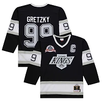 Maillot de jeu puissance Wayne Gretzky pour homme, noir, Los Angeles Kings 1992-93