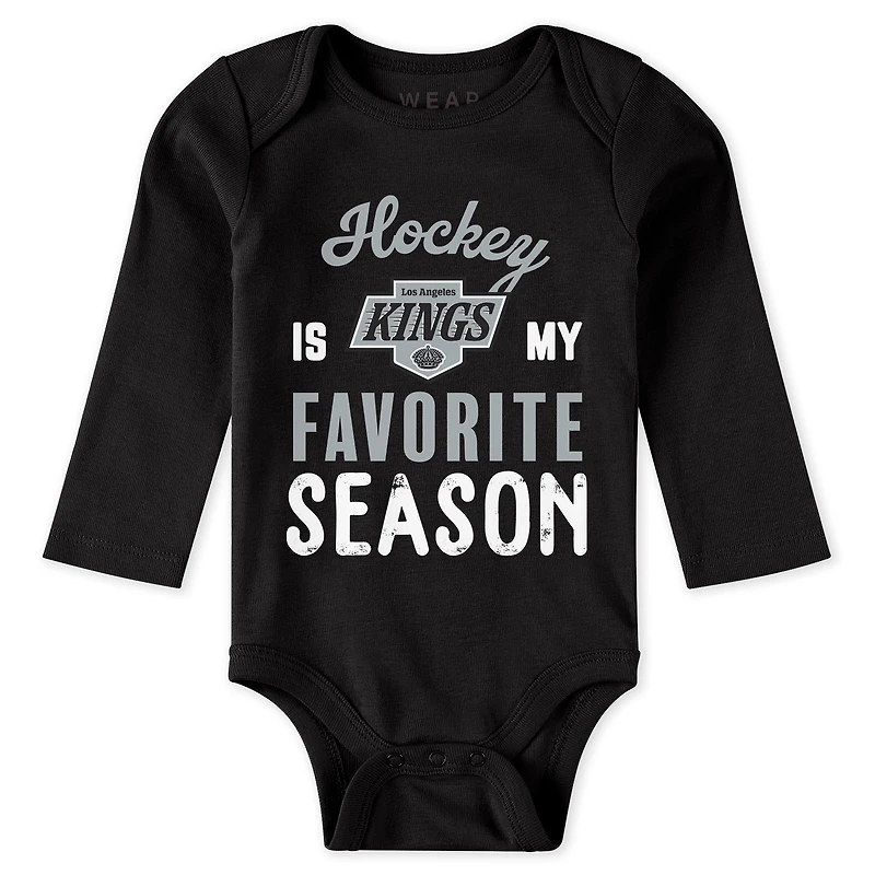 Vêtements pour nouveau-nés et nourrissons par Erin Andrews Ensemble 3 pièces body pantalon Turn Me Around des Los Angeles Kings