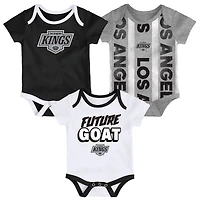Ensemble de trois bodies pour nouveau-né des Los Angeles Kings Loyal Buddies