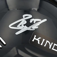 Quinton Byfield Los Angeles Kings Autographed Black Mini Helmet