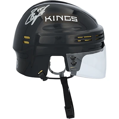 Mini casque noir autographié par Quinton Byfield, des Kings de Los Angeles
