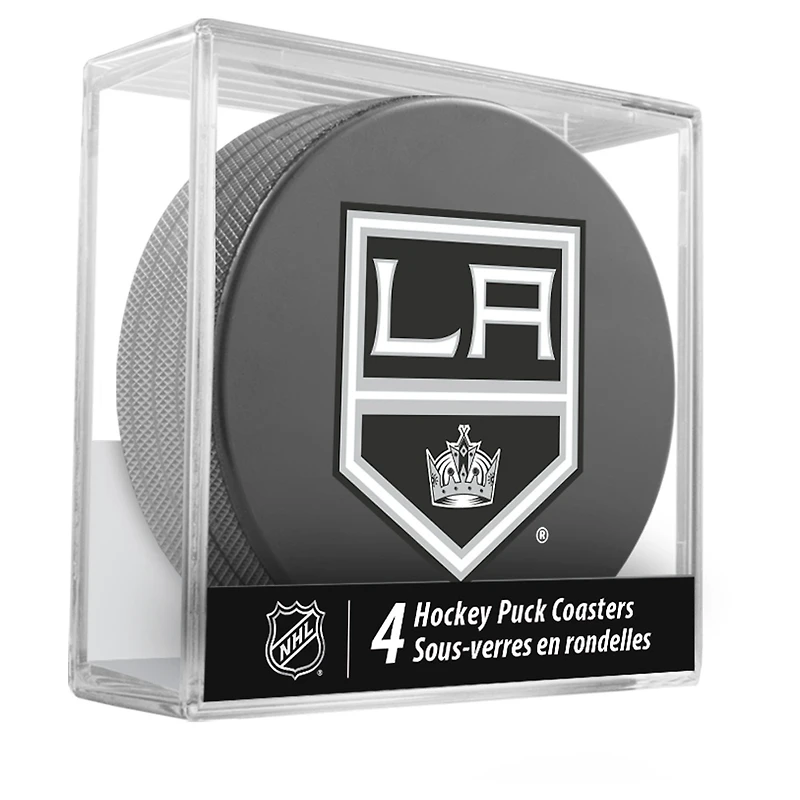The Sports Vault Los Angeles Kings Ensemble de quatre dessous de verre en forme de rondelle