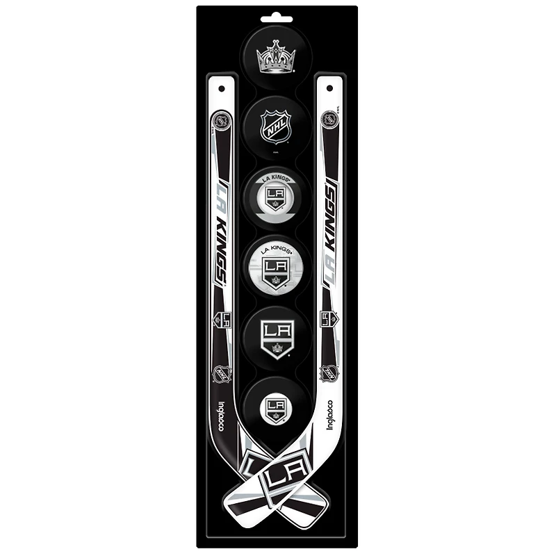 The Sports Vault Los Angeles Kings Mini bâton de hockey et rondelle en mousse huit pièces