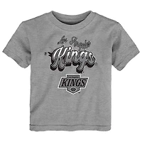 T-shirt gris chiné pour tout-petit avec inscription pétillante des Kings de Los Angeles