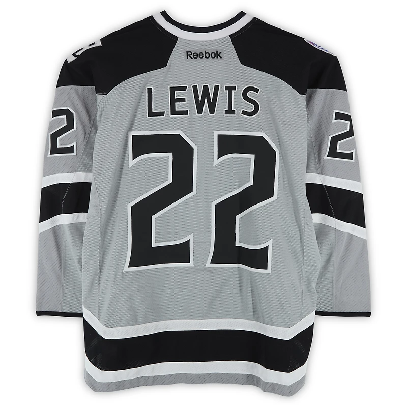 Trevor Lewis Los Angeles Kings Practice-Used #22 Silver Reebok Jersey vs. Anaheim Ducks on January 25, 2014 - NHL Stadium Series - Worn During Warm-Ups