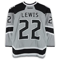 Trevor Lewis Los Angeles Kings Practice-Used #22 Silver Reebok Jersey vs. Anaheim Ducks on January 25, 2014 - NHL Stadium Series - Worn During Warm-Ups