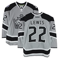 Trevor Lewis Los Angeles Kings Practice-Used #22 Silver Reebok Jersey vs. Anaheim Ducks on January 25, 2014 - NHL Stadium Series - Worn During Warm-Ups