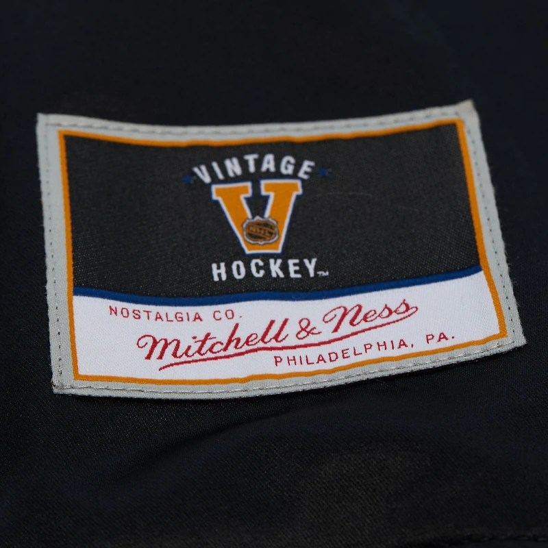 Unisex Mitchell & Ness Wayne Gretzky Black Los Angeles Kings Maxxed Out Full-Zip Satin Jacket