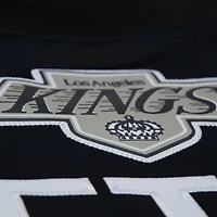 Veste unisexe Mitchell & Ness Wayne Gretzky noire Los Angeles Kings Maxxed Out en satin entièrement zippée