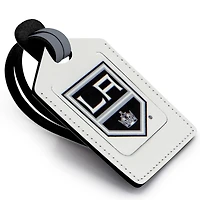 Étiquette de bagage en cuir personnalisée Los Angeles Kings blanche