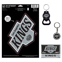 Lot de 4 porte-clés et aimants WinCraft Los Angeles Kings