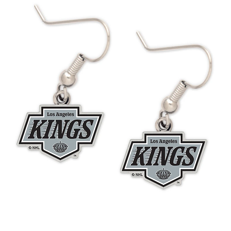 Boucles d'oreilles pendantes WinCraft avec logo des Kings de Los Angeles