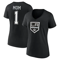 T-shirt noir à col en V pour femme, Los Angeles Kings, spécial fête des mères
