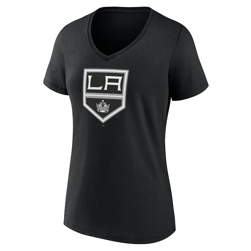 Women's Black Los Angeles Kings Mother's Day V-Neck T-Shirt