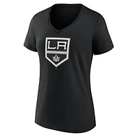 Women's  Black Los Angeles Kings Mother's Day V-Neck T-Shirt