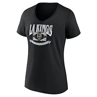 Women's  Black Los Angeles Kings Slapshot V-Neck T-Shirt