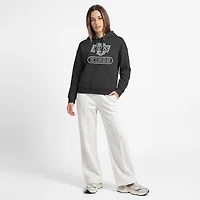 Sweat à capuche Champion noir pour femme, Los Angeles Kings, modèle Arched Pill Box