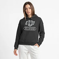 Women's Champion  Black Los Angeles Kings Arched Pill Box Hoodie