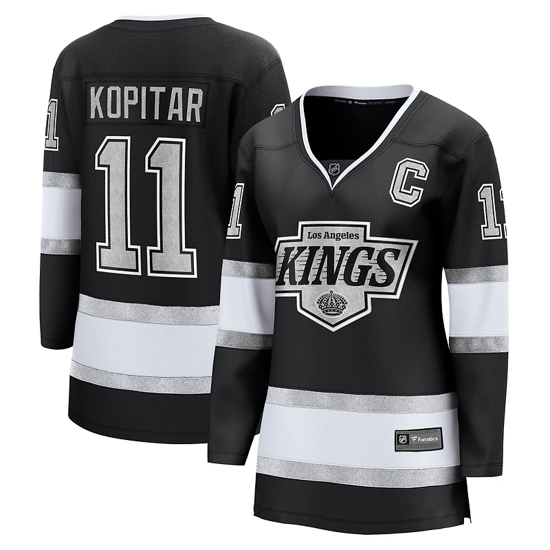 Maillot de match domicile noir des Los Angeles Kings, Anze Kopitar, Fanatics pour femmes