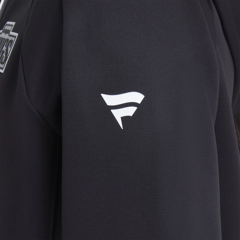 Women's Fanatics Black Los Angeles Kings Authentic Pro Rink Raglan Full-Zip Hoodie