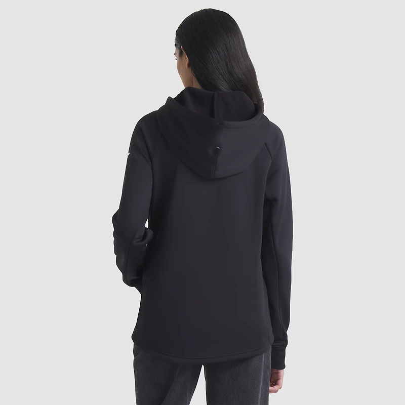 Sweat à capuche zippé intégral Fanatics Black Authentic Pro Rink des Los Angeles Kings pour femme