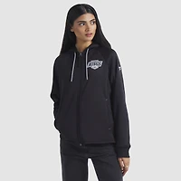 Sweat à capuche zippé intégral Fanatics Black Authentic Pro Rink des Los Angeles Kings pour femme