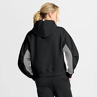 Sweat à capuche boxy noir carreaux arrière des Los Angeles Kings Fanatics pour femmes