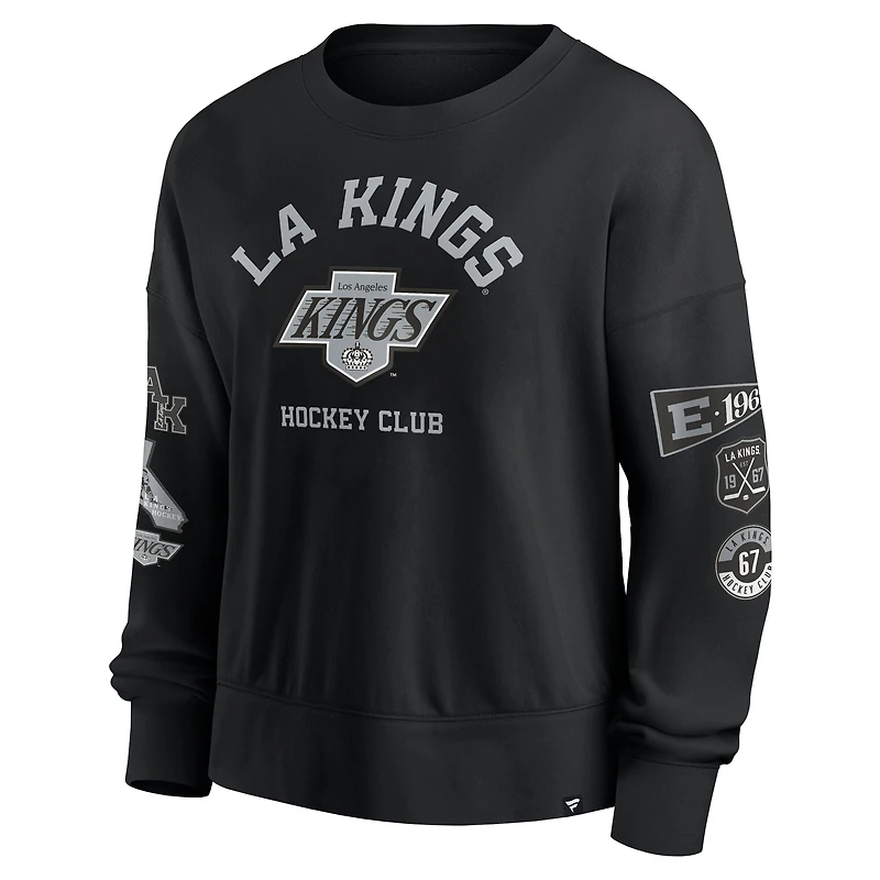 Sweat-shirt à capuche noir Los Angeles Kings Go Team Fanatics pour femme