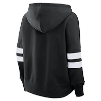 Women's Fanatics Black Los Angeles Kings Oversized Seize Pullover Hoodie