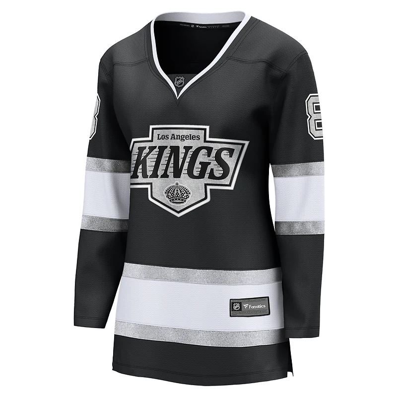 Fanatics pour femmes Drew Doughty noir Los Angeles Kings Captain Patch Home Breakaway Player Maillot