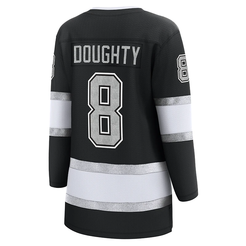 Fanatics pour femmes Drew Doughty noir Los Angeles Kings Captain Patch Home Breakaway Player Maillot