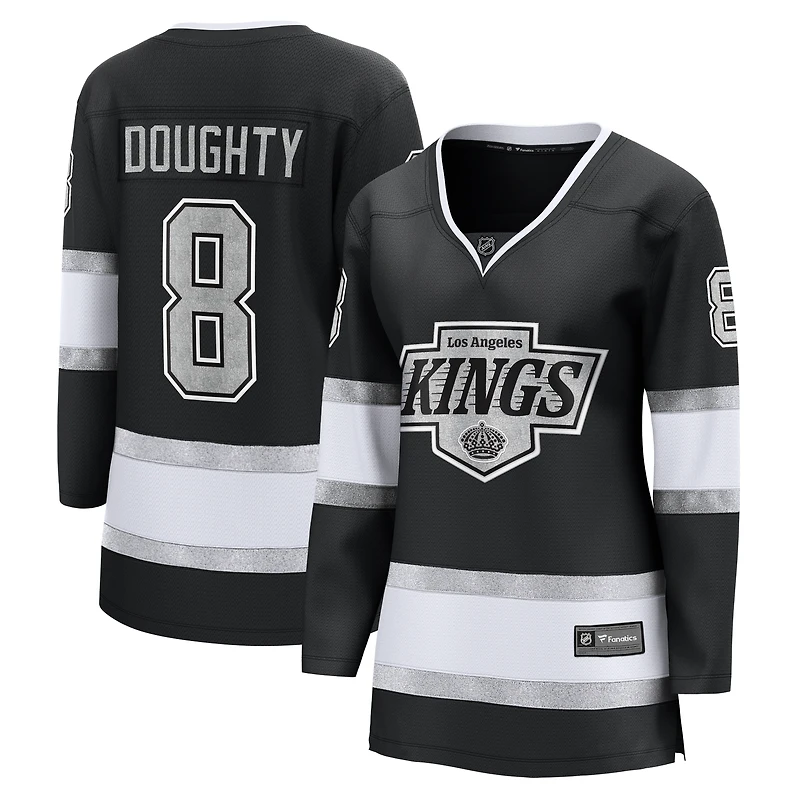 Fanatics pour femmes Drew Doughty noir Los Angeles Kings Captain Patch Home Breakaway Player Maillot