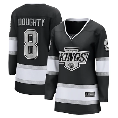 Fanatics pour femmes Drew Doughty noir Los Angeles Kings Captain Patch Home Breakaway Player Maillot