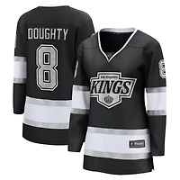 Fanatics pour femmes Drew Doughty noir Los Angeles Kings Captain Patch Home Breakaway Player Maillot