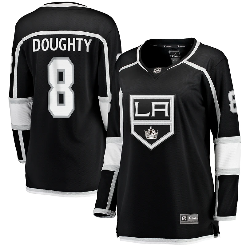 Fanatics Drew Doughty pour femmes, maillot de joueur échappé à domicile des Kings Los Angeles, noir
