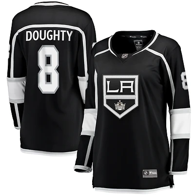 Fanatics Drew Doughty pour femmes, maillot de joueur échappé à domicile des Kings Los Angeles, noir