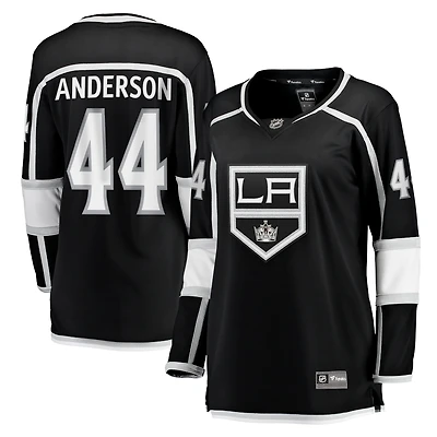 Women's Fanatics Mikey Anderson Black Los Angeles Kings Home Breakaway Player Jersey