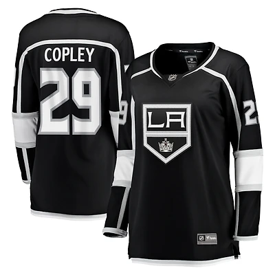 Maillot de joueur échappé à domicile Fanatics Pheonix Copley noir des Kings Los Angeles pour femmes