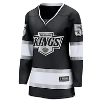 Maillot domicile noir Breakaway Quinton Byfield des Kings de Los Angeles pour femmes (Fanatics)