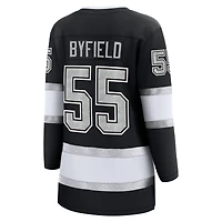 Women's Fanatics Quinton Byfield Black Los Angeles Kings Home Breakaway Jersey