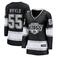 Maillot domicile noir Breakaway Quinton Byfield des Kings de Los Angeles pour femmes (Fanatics)