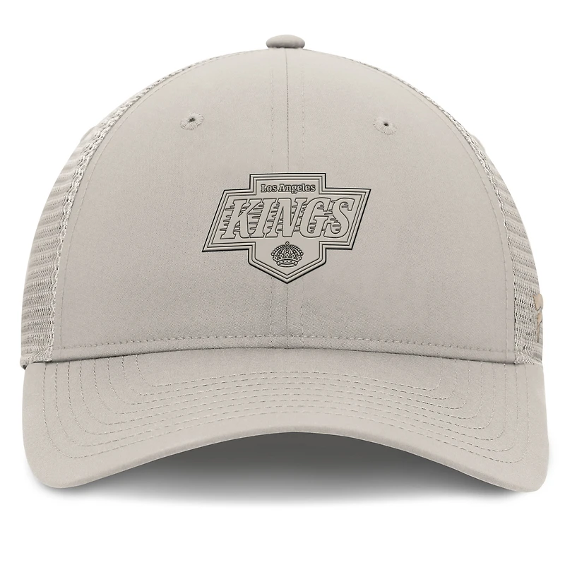 Casquette ajustable Fanatics Tan Los Angeles Kings Authentic Pro Road Trucker pour femme