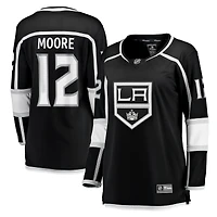 Maillot de joueur échappé à domicile Fanatics Trevor Moore noir des Kings Los Angeles pour femmes