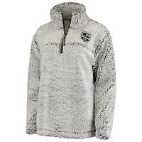 Veste G-III 4Her by Carl Banks grise pour femme Los Angeles Kings Sherpa à fermeture éclair sur le quart
